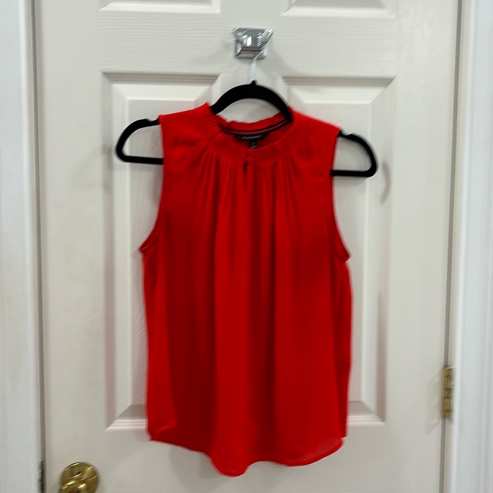 Banana Republic vibrant red blouse